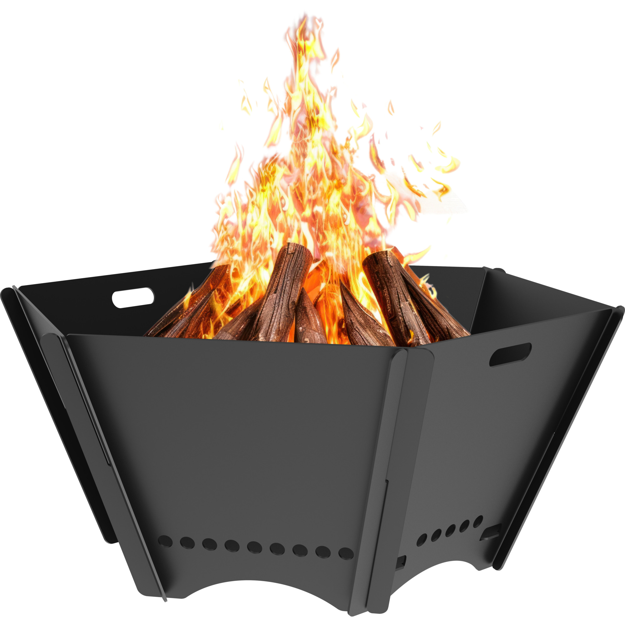 Tarter Large Portable Steel Fire Pit — 28in., High-Temperature Powder Coat Finish, Model# FPP28BL